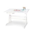Miniatyrbillede 1 af 6: Rootz Børns skrivebord Lena - Kids Study Desk - Justerbar studiebord - Solid Pine Wood - 109 cm x 58 cm x 57-70 cm