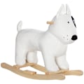 Miniatyrbillede 5 af 5: Rootz gyngehest - Hunderocker - Plys ride-On - Sikker træbase - 67 cm x 32,5 cm x 60 cm