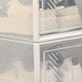 Miniatyrbillede 4 af 7: Rootz Modular Shoe Storage Boxes - Skoskabe - Gennemsigtige arrangører - Holdbar plast - 25L x 35W x 19H cm