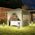Miniatyrbild 9 av 11: Rootz Pop Up Gazebo Tent - Garden Pavilion - Foldbar Canopy - UPF50+ UV Protection - 248L X 248W X 270H CM - Grönt