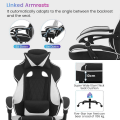 Miniatyrbillede 5 af 8: Rootz Gaming Chair - Kontorstol - Computerstol - Pocket Spring Pude - Ergonomisk design - Holdbart læderstof - 57cm x 51,5cm