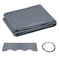 Miniatyrbillede 10 af 10: Rootz Markise -dækning - Udskiftningsstof - Vandafvisende markise - 100% polyester - UPF 50+ beskyttelse - 282 cm x 250 cm