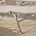 Miniatyrbillede 7 af 9: Rootz justerbar solseng med baldakin - Haveseng - Strandseng - Holdbar metalramme - Syntetisk fiberstof - Opbevaringslomme - 195 cm x 90 cm x 63 cm