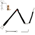 Miniatyrbillede 6 af 7: Rootz Bicycle Dog Leash - Elastic Rope - Tubular Steel - Shock -reducerende design - 124 cm Længde - Hold hunde sikkert på cykelture