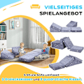 Miniatyrbild 4 av 10: Rootz leksoffa för barn - Transformerande 5-delat set - Trappor & hinderbana - Stjärnmönster - Högdensitetsskum - Enkel rengöring - 50W x 50D x 27,5H