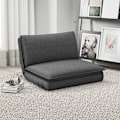 Miniatyrbillede 2 af 11: Rootz Sofa Bed - Justerbar ryglæn - Åndbart stof - Integreret nakkestøtte - 76L x 75W x 56H cm (gulvstol) - Grå
