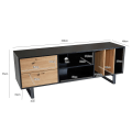 Miniatyrbillede 4 af 7: Rootz Modern TV Underskab - Underholdningscenter - Mediekonsol - Eg-indretning - Rummelig opbevaring - 150 cm x 55 cm x 40 cm
