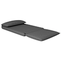 Miniatyrbillede 1 af 11: Rootz Sofa Bed - Justerbar ryglæn - Åndbart stof - Integreret nakkestøtte - 76L x 75W x 56H cm (gulvstol) - Grå