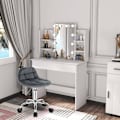 Miniatyrbillede 2 af 7: Rootz Velvet kontorstol - Justerbar skrivebordsstol - Ergonomisk drejestol - Komfortabel, fleksibel, ergonomisk design - 56,5 cm-68 cm x 38 cm x 31 cm