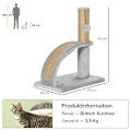 Miniatyrbild 3 av 10: Rootz Cat Skrapstolpe - Cat Tree Pole - Skrapbräda - Jutestolpe - Möbelskydd - 34cm x 24cm x 43cm