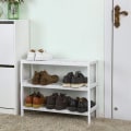 Miniatyrbillede 2 af 7: Rootz Bamboo 3-lags skostativ - Baderumsstativ - Opbevaringsstativ - Velegnet til 12 par sko - 70 x 26 x 55 cm