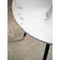 Miniatyrbillede 5 af 6: Rootz Round Spisebord - Moderne spisemøbler - bord i marmorstil - Scratch -resistente - 75 cm x 75 cm x 76 cm