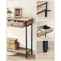 Miniatyrbillede 5 af 6: Rootz konsolbord - Entrébord - Gangbord - Spånplade og stål - 30 cm x 100 cm x 80 cm - Camel Brown/Ink Black - 16,2 kg