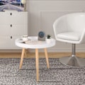 Miniatyrbillede 2 af 9: Rootz sidebord - kaffestativ - sengebord - dagligstue accent - lounge stativ - endebord - hvid - 50 x 44 cm (ø x H)