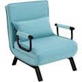 Miniatyrbillede 1 af 9: Rootz Cabriolet Sengestol - 3 i 1 Sovesofa - Foldestol - Justerbart ryglæn - Højelastisk skum - Kompakt design - 65 cm x 78 cm x 75 cm