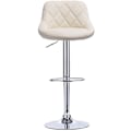 Miniatyrbillede 4 af 10: Rootz Justerbar Barstol i imiteret læder - Drejelig barstol - Bordstol - Holdbar kromramme - Komfortabel siddeplads - Let at rengøre - 84-106 cm x 38