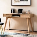 Pikkukuva 2 / 6: Rootz Scandinavian Desk - Työpöytä - Pukeutumispöytä - Monipuolinen käyttö - 120cm x 55cm x 77cm