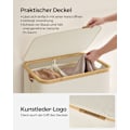 Miniatyrbillede 3 af 7: Rootz Vasketøjskurv - Hæmmer - Organizer med to rum - Hvidt låg - 60 cm x 40 cm x 50 cm