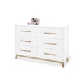Pikkukuva 2 / 3: Rootz Riva Erittäin leveä muuttuva yksikkö - Baby Dresser - Taimitarhan järjestäjä - Säädettävä ja irrotettava - 140 cm x 78/58 cm x 105cm