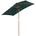 Miniatyrbillede 1 af 10: Rootz Foldbar Haveparaply - Strandparasol - Justerbar parasol - Robust grantræ - UV-resistent polyester - 200 x 150 x 235 cm