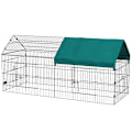 Miniatyrbillede 1 af 10: Rootz aflukke til små dyr - Udendørs indhegning til kæledyr - Kraveplads til kæledyr - Stålramme - Oxford Polyester - Jordspyd - 220 cm x 85 cm x 103