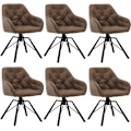 Miniatyrbild 1 av 9: Rootz matstol - köksstol - snurrstol - konstläder - 57,5 ​​cm x 82,5 cm x 53 cm