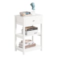 Miniatyrbillede 1 af 7: Rootz Modern Sengebord - Sidebord - Natbord - Kompakt design - Alsidig brug - Rigelig opbevaring - 45 cm x 68 cm x 29 cm