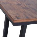 Miniatyrbillede 5 af 7: Rootz Sidebord - På hjul - C-Shape - Opbevaringshylde - Stål - MDF - Sort-brun - 51 x 36 x 61 cm