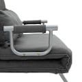 Miniatyrbillede 6 af 9: Rootz Sovesofa - Dobbeltsofa - Lænestolsseng - Gæsteseng - Sammenklappelig seng - Grå - 105 x 80 x 78 cm