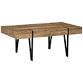 Miniatyrbillede 1 af 5: Rootz Sofabord - Sidebord - Industrielt design - Sort + Brun - 105 cm x 60 cm x 42 cm