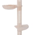 Miniatyrbillede 3 af 3: Rootz Scratching Post - Ceiling High - Height Adjustable - Cat Tree with Sisal Columns - Cat Scratching Post - Cat Climbing Tree - Beige - 40 x 34 x 2