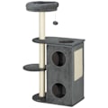 Miniatyrbild 1 av 10: Rootz Cat Tree - Cat Climbing Tree - Lekfulla kattmöbler - Sisal skrapstolpar - 55cm x 34cm x 111cm