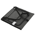 Miniatyrbild 6 av 6: Rootz Beach Lounger - Fällbar justerbar - Ryggstöds sidoficka - Mjuk stoppning - Stålram - Polyester - Grå - 142L x 51W x 40H cm