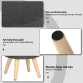 Pikkukuva 5 / 10: Rootz Sitzhocker - Rahi - Ottomaanit - Säilytysistuin - Pouf - Jalkatuki - Jakkara - Tummanharmaa - Φ 32 x 36 cm
