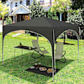 Miniatyrbild 4 av 7: Rootz Gazebo - Pop-Up Canopy - Utomhusskydd - Vattentät, UV-skydd, Enkel installation - Oxford metallram - 3x3m - Grå