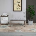 Pikkukuva 8 / 8: Rootz-pehmustettu sohva - Vuodesohva - Classic/Vintage - Harmaa - 81 x 41 x 41 cm
