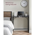 Miniatyrbillede 4 af 8: Rootz Sort skrivebord - Studiebord - Skrivebord - Spånplade og stål - Letvægts - Nem montering - Moderne design - 50 cm x 80 cm x 76 cm
