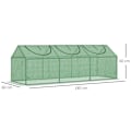 Pikkukuva 3 / 5: Rootz Greenhouse - Säänkestävä - Rullattavat ikkunat - Vihreä - 180cm x 60cm x 60cm
