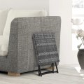 Miniatyrbillede 10 af 11: Rootz Havebord - Sammenklappeligt sidebord i rattaneffekt - Grå - 40 x 40 x 40 cm
