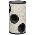 Miniatyrbild 1 av 8: Rootz Scratch Barrel - Scratching Barrel - 3-lagers Scratcher Barrel - Inkluderar sisalrep - Scratcher Pad - Cat Scratcher - Grå - 38cm x 38cm x 70cm