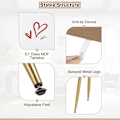Miniatyrbild 5 av 6: Rootz justerbart sminkbordsset - Sminkbord - Sminkbord - LED-spegel - Ergonomisk pall - Gott om förvaring - 100 cm x 122 cm x 40 cm