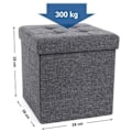 Miniatyrbillede 5 af 6: Rootz Hocker - Hocker med opbevaringsplads - Hockers - Hockers og fodskamler - Mørkegrå
