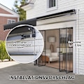 Miniatyrbillede 7 af 10: Rootz Klemmmarkise Markise - Udtrækkelig baldakin - Solskygge - UV -beskyttelse - 296 cm x 250 cm - Holdbart aluminium & polyester stof