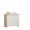 Miniatyrbillede 1 af 6: Rootz Sink Cabinet - Badeværelsesskab - Vanity Cabinet - 3 store skuffer - MDF - 30x70x64cm