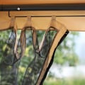 Miniatyrbillede 10 af 11: Rootz Hollywood Gynge - Havegynge - Gyngestol - 3-personers - Multifunktionel - Beige/Sort - L256 x B172 x H248 cm