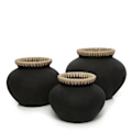 Miniatyrbillede 6 af 8: Rootz Styly Black Vase - Terracotta Masterpiece - Eartancware - Coastal Vibes - 29 cm x 29 cm x 23 cm