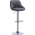 Miniatyrbillede 1 af 8: Rootz justerbar barstol i imiteret læder - Drejelig barstol - Højdejusterbar stol - 360° drejelig, justerbar højde, holdbar konstruktion - 84-106 cm x