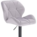 Miniatyrbild 9 av 9: Rootz Set med 8 matstolar - Sammetsklädd - Ergonomisk sittplats - Bekväm, hållbar, golvsäker - Mörkgrå metallben - 85,5 cm x 46 cm x 40,5 cm