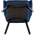 Miniatyrbild 7 av 7: Rootz Set med 6 matstolar - Sammetsklädd - Köksstolar - Ergonomiskt stöd - Enkel montering - Hållbar konstruktion - 81cm x 40cm x 40cm