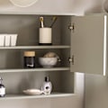 Pikkukuva 8 / 9: Rootz-kylpyhuoneen peilikaappi - Seinäkaappi - Säilytysjärjestelmä - Tilaa säästävä 2-in-1-design - Säädettävät hyllyt - Helppo koota - 60 cm x 49,5 c